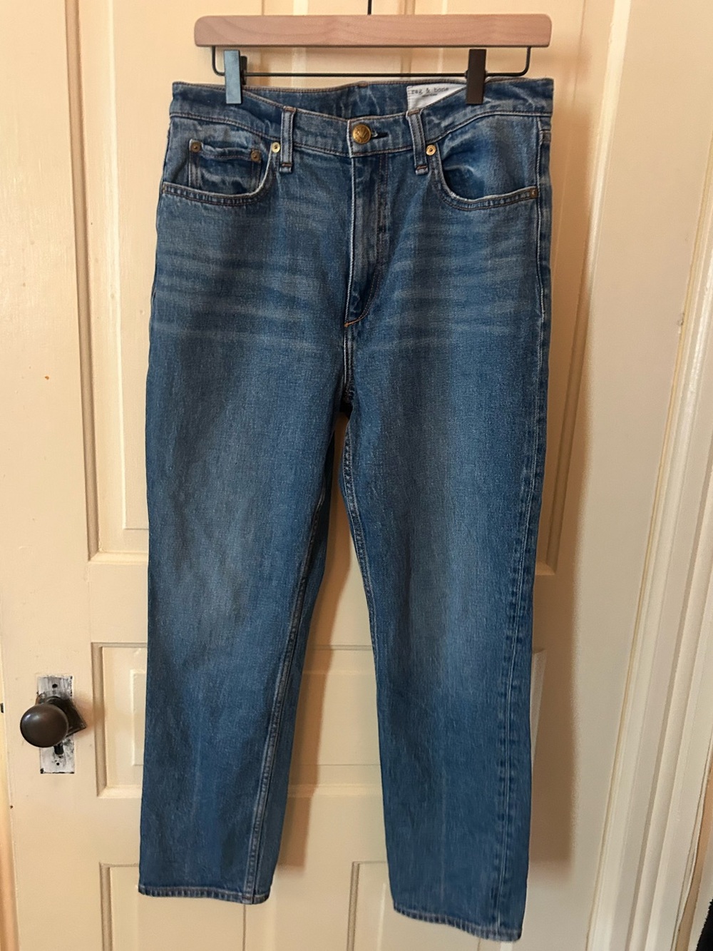 Rag & bone wren slim high rise Straight-Leg Jeans 29